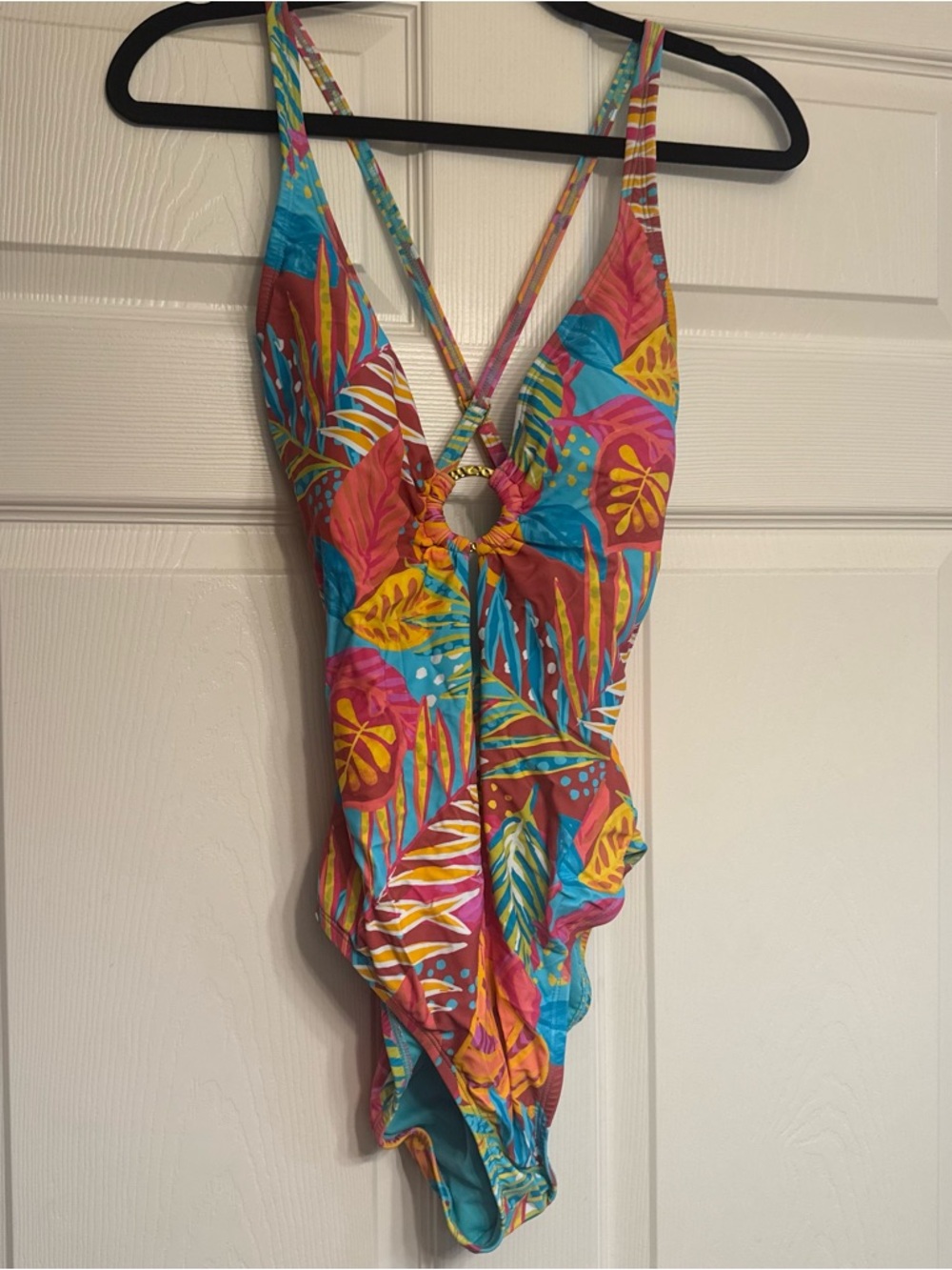 Bleu Rod Beattie Multi-Color Tropical One-Piece Swimsuit